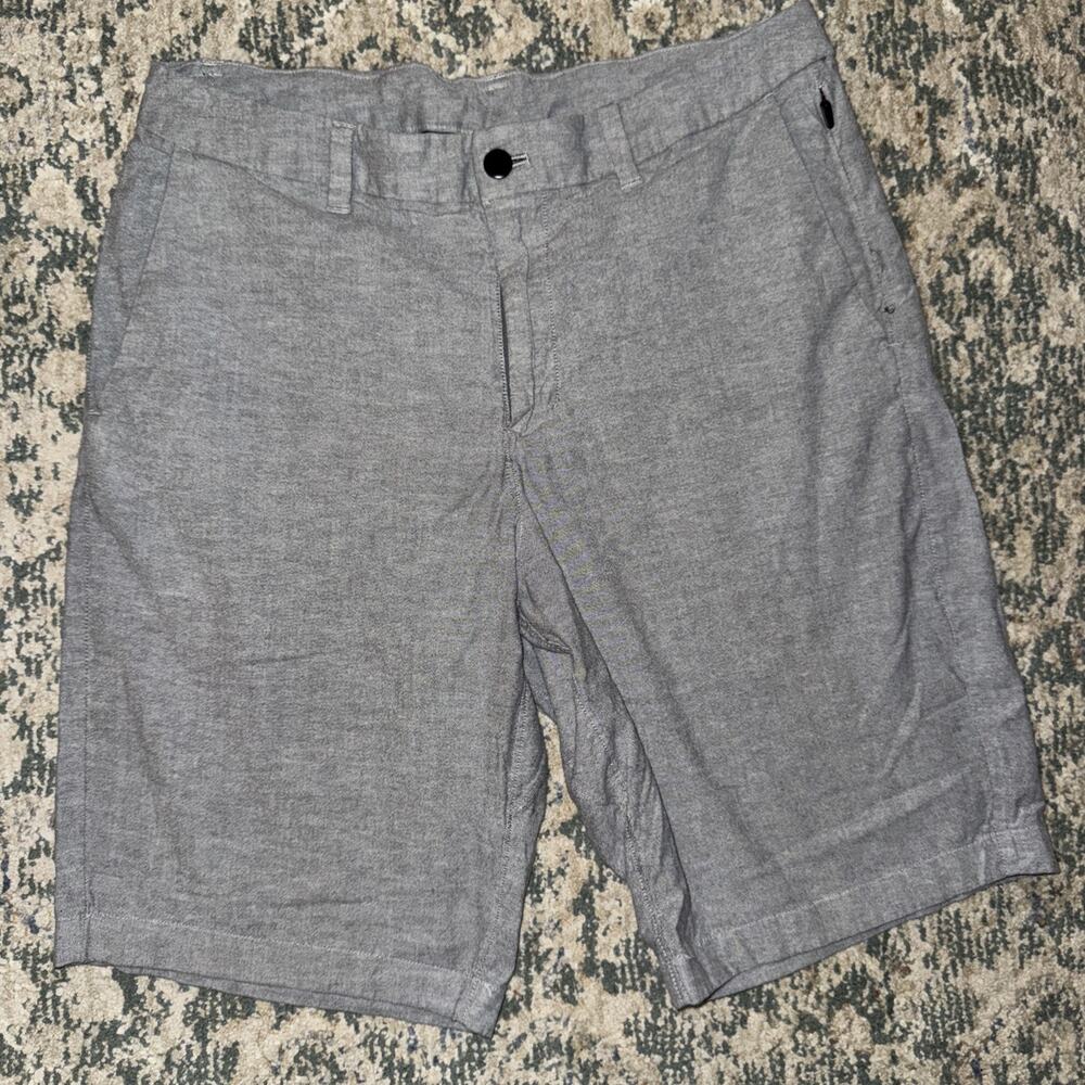 Lululemon Commission Short Relaxed‎ *Qwick Oxford 11" Black / White - 33 Men’s